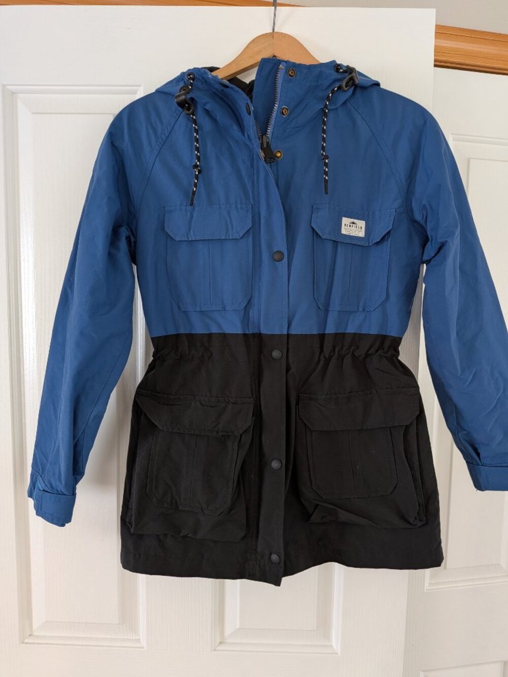 Women's Penfield Blue and Black Colorblock Jacket - Size S